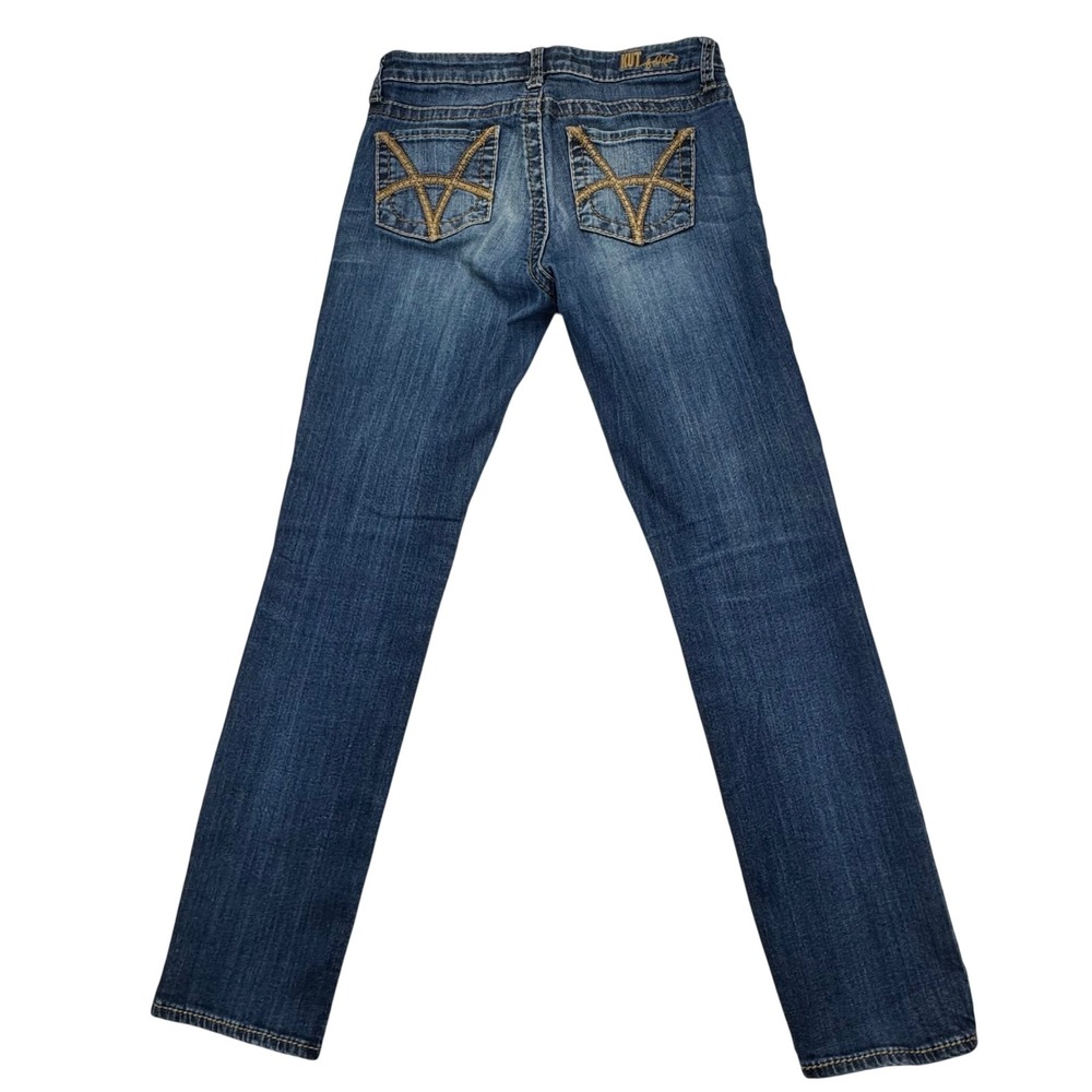 KUT from the Kloth Stevie Straight Leg Blue Jeans Medium Wash Size 4